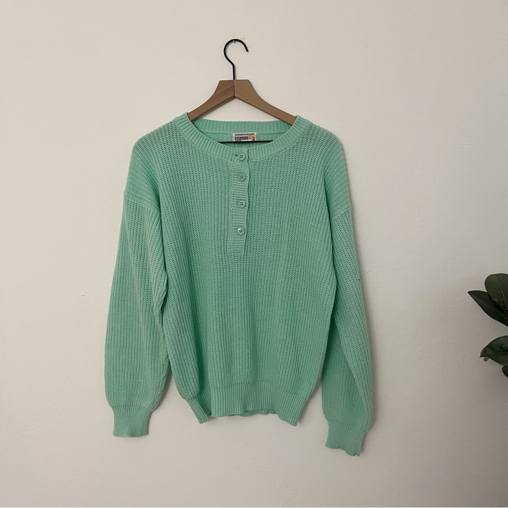 Vintage Mint Knit Sweater
